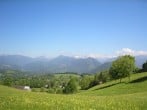 Miramont from the Col de Caouthedegue Miramont from the Col de Caouthedegue